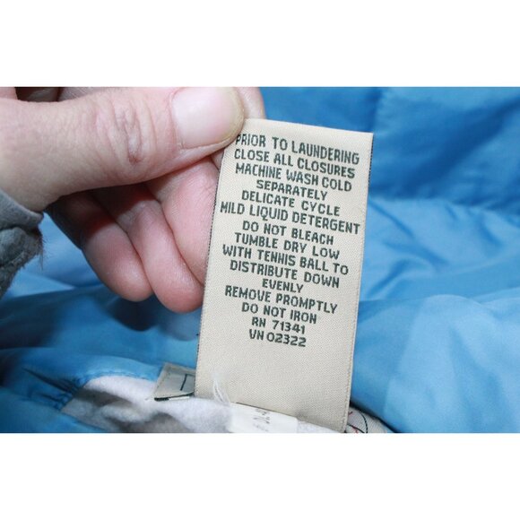 LL Bean Black Goose Down Puffer Jacket Quilted Heavyweight Size Small - Picture 9 of 11